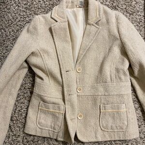 Old Navy Beige Textured Blazer
